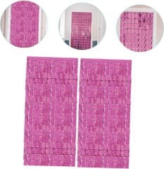 Ekstra Metalize Rose Gold Disko Kapı Perdesi