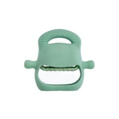 Koyu Yeşil Bebek Silikon Diş Kaşıyıcı