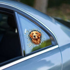Fulcar Köpek Tasarımlı Araç Stickerı