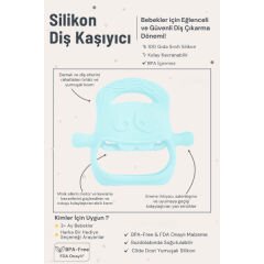 Mavi Bebek Silikon Diş Kaşıyıcı