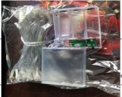 10m 60 Led Gün ışığı 2 Kademeli Şeffaf Kablo Pilli MZ-323-G