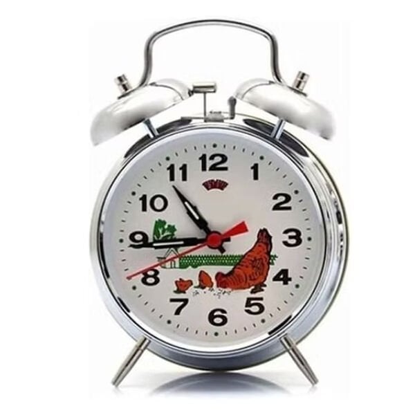 Nostaljik Kurmalı Horozlu Çalar Saat Büyük Boy