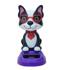 Güneş Enerjili Solar Sallanan Gözlüklü Kedi