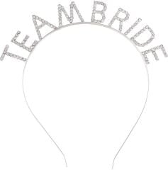 Gümüş Kaplama Kristal Taşlı Team Bride Taç