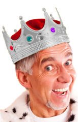 Gümüş Kral Tacı Yetişkin-Çocuk Uyumlu