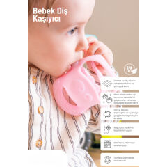 Pembe Bebek Silikon Diş Kaşıyıcı