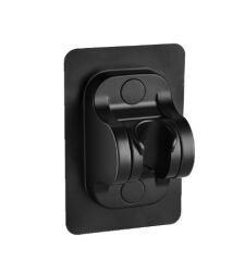 Yapışkanlı Duş Başlığı Tutucu Ayarlı Askılı Siyah