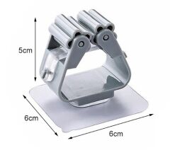 1 Adet Yapışkanlı Pratik Mop Tutucu Beyaz
