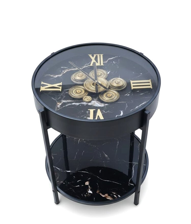 Metal Çarklı Sehpa Saat Alk4846