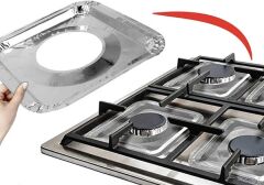 10 Adet Alüminyum Ocak Koruyucu Folyo