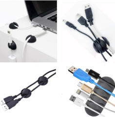 Yapışkanlı Kablo Sabitleyici Düzenleyici 16'lı Paket