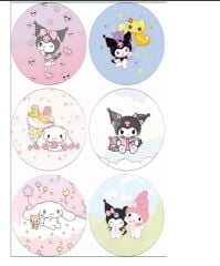 Karakterli Cep Aynası 12 Adet