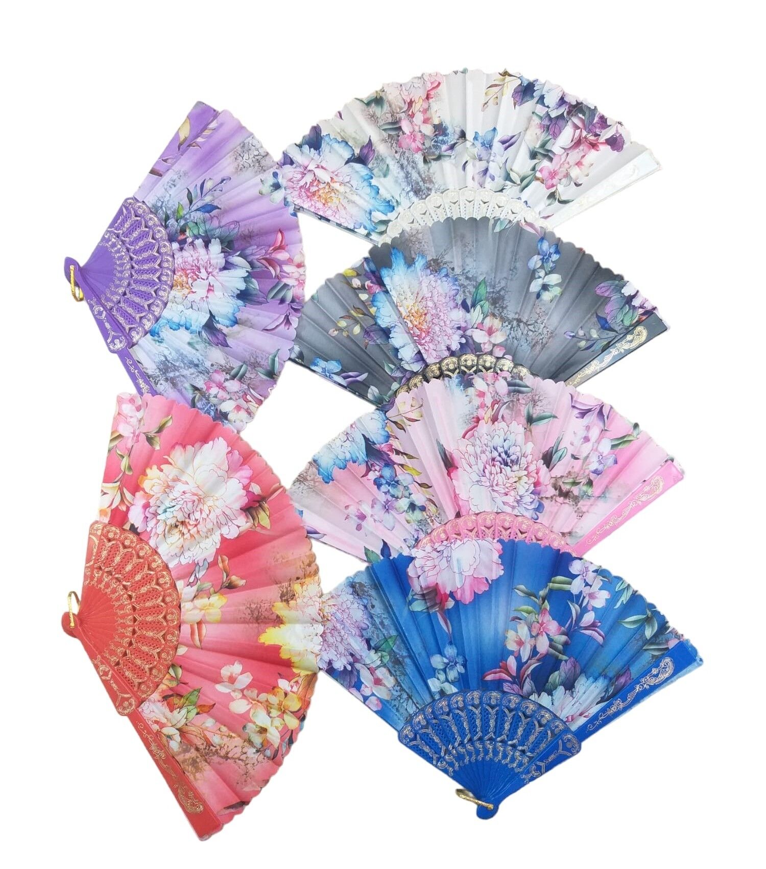 Yelpaze Karışık Renk 12 Adet