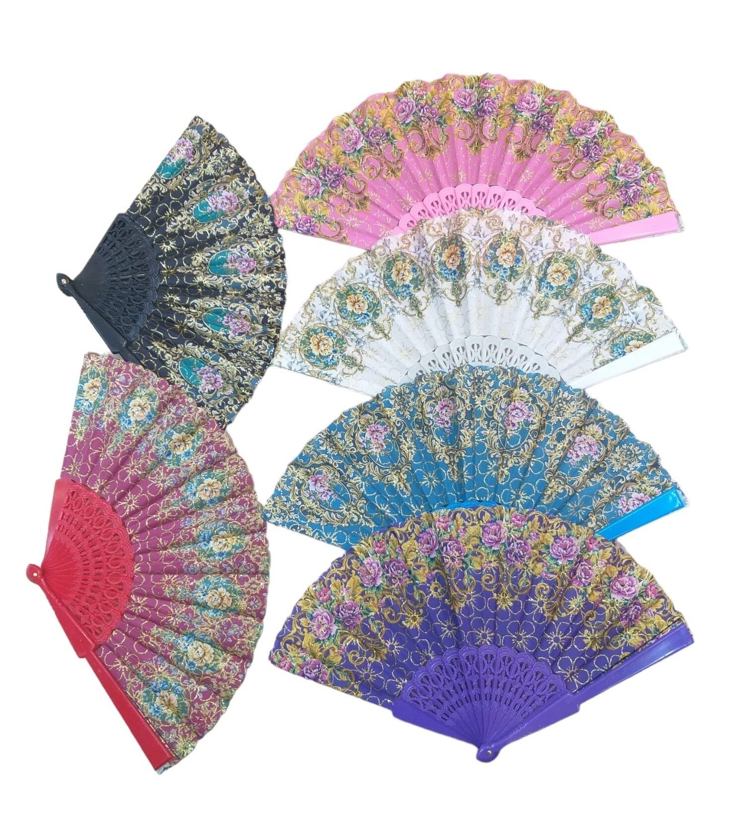 Yelpaze Karışık Renk 12 Adet