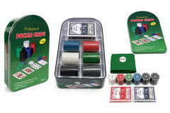 Poker Oyunu 120 Chip Ve 2 Adet İskambil Oyun Setine Sahip Poker Oyunu Alk2542
