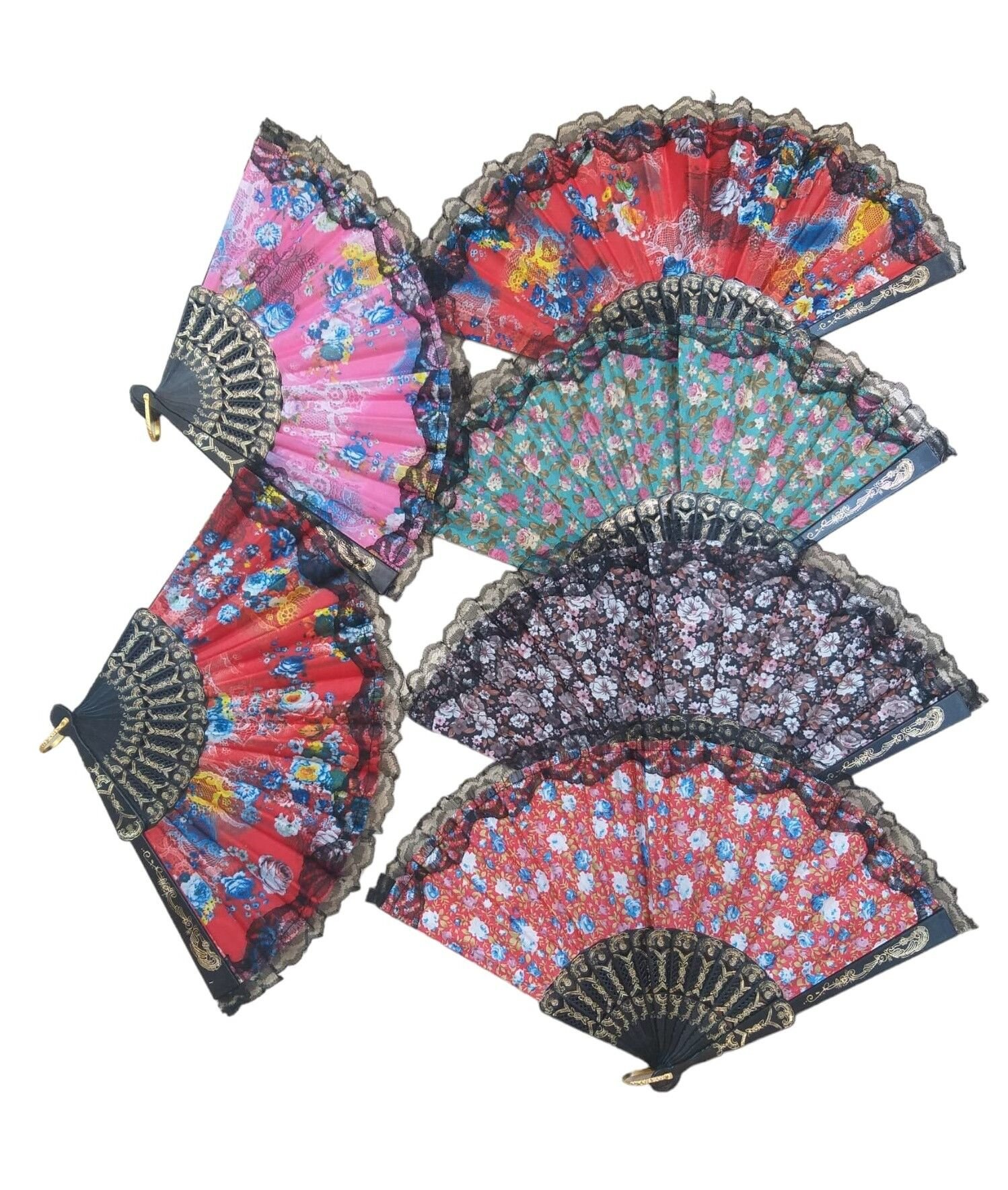 Yelpaze Karışık Renk 12 Adet