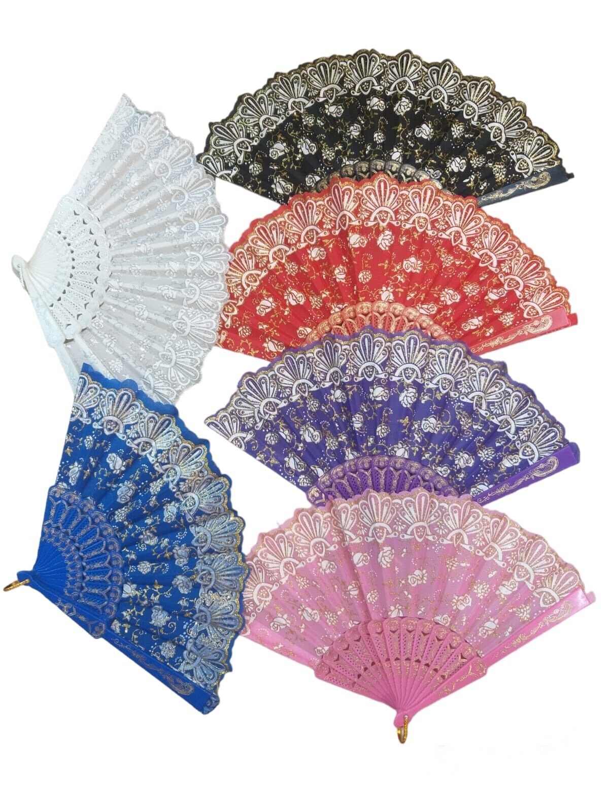 Yelpaze Karışık Renk 12 Adet