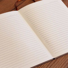 Toptan Gri Renk Termo Deri Desenli Defter