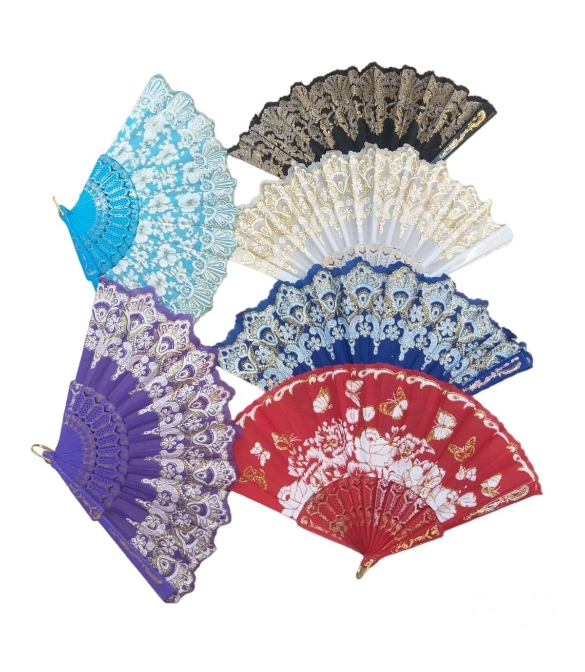 Yelpaze Karışık Renk 12 Adet