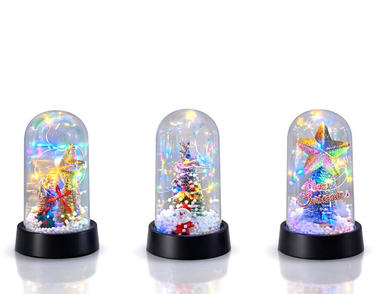 Işıklı Dekoratif Cam Fanus - Model 10