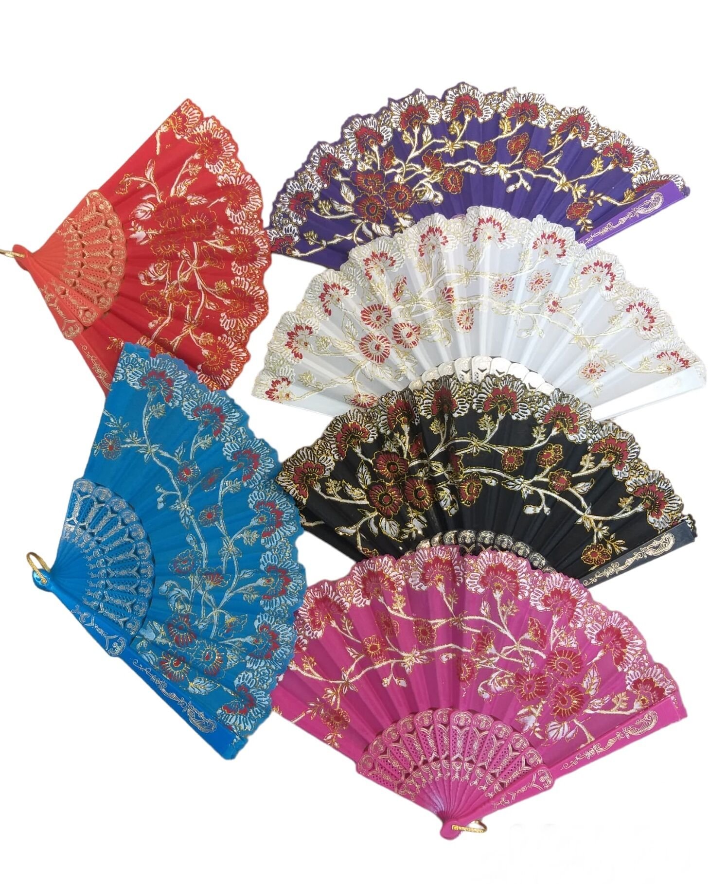 Yelpaze Karışık Renk 12 Adet