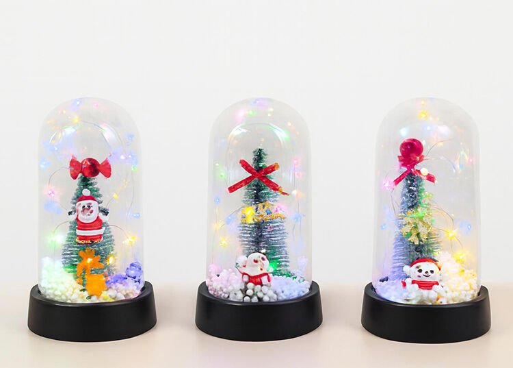 Işıklı Dekoratif Cam Fanus - Model 2