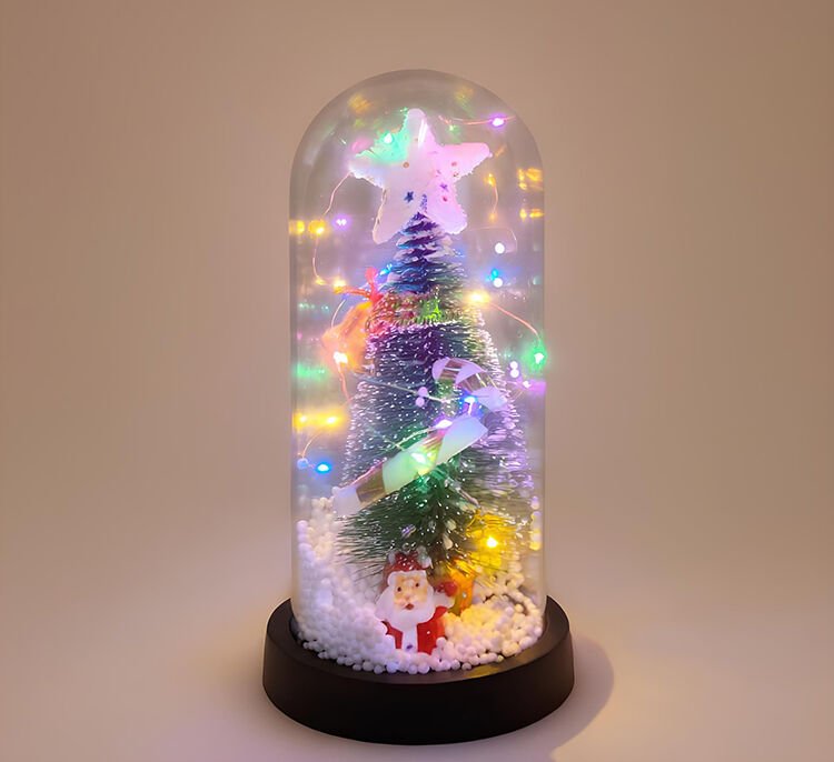 Işıklı Dekoratif Cam Fanus - Model 1