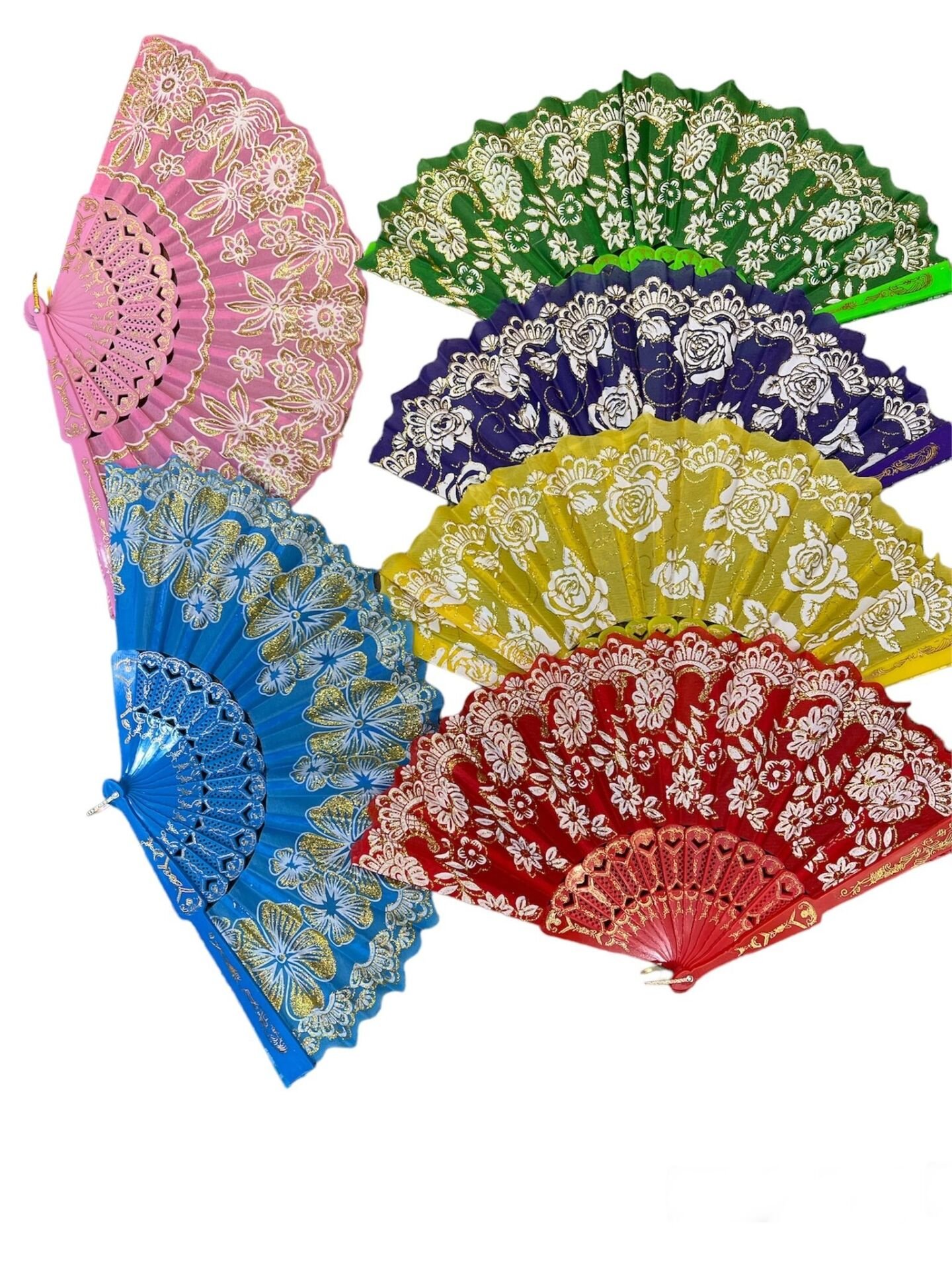 Yelpaze Karışık Renk 12 Adet