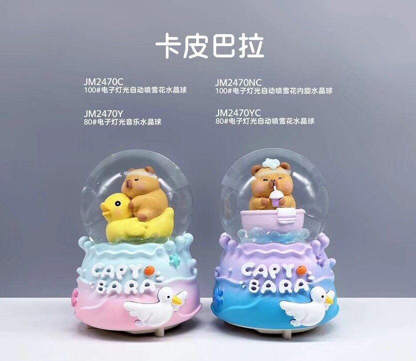 Karakterli Işıklı Müzikli Orta Boy Kar Küresi