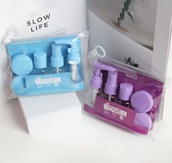 6 Parça Renkli Kapaklı Seyahat İçin Boş Şişe Seti