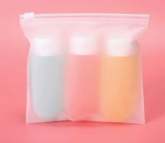 Seyahat Tipi Doldurulabilir Krem Şampuan Kutusu 3 lü Set