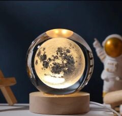 Dünya Renk Değiştiren Işıklı Cam Küre 6cm