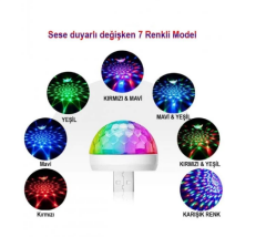 Usb Girişli Sese Duyarlı Disko Topu