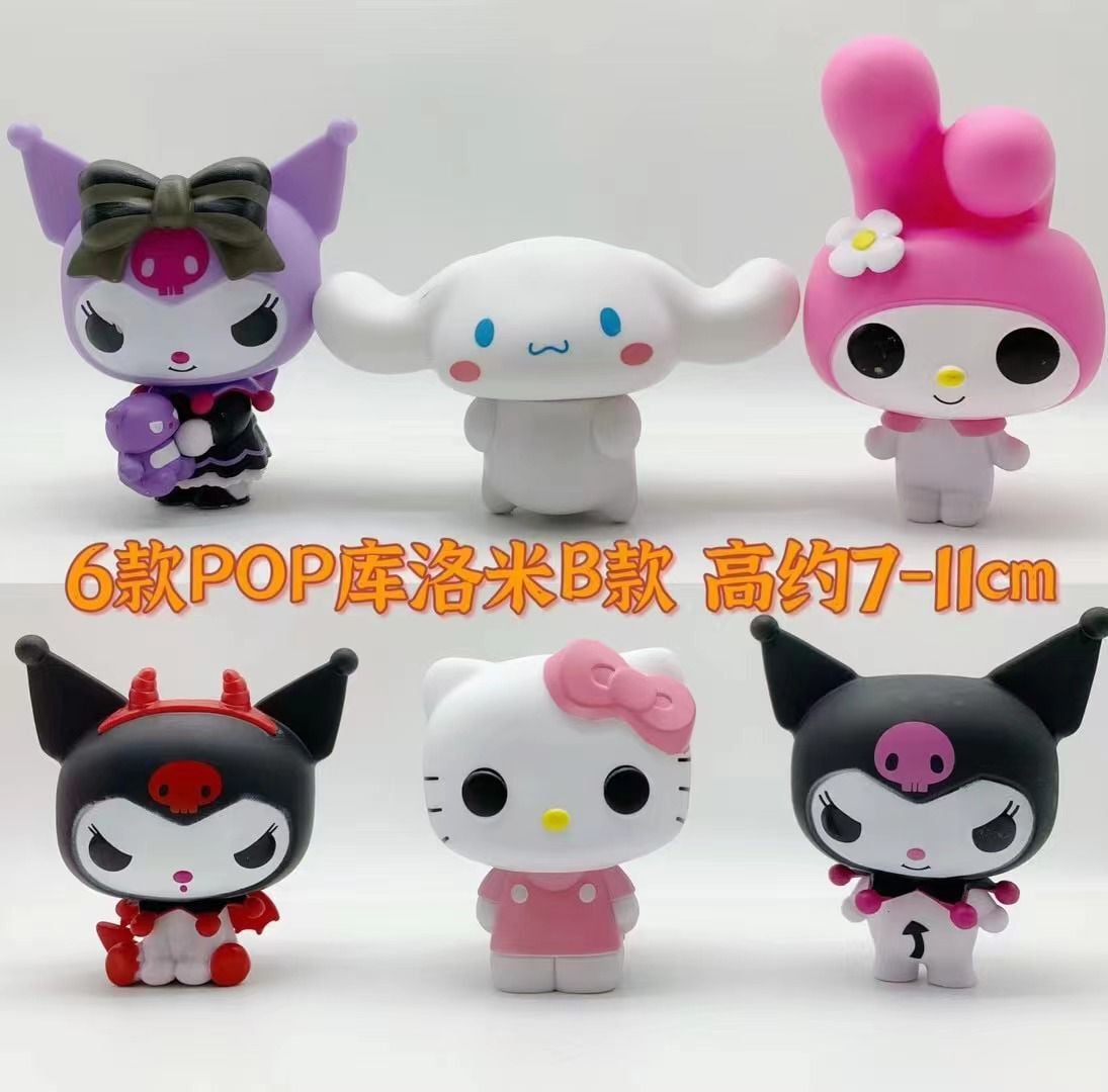 Anime Karakter 6 Li Set 11cm