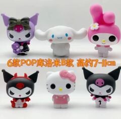 Anime Karakter 6 Li Set 11cm