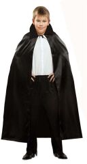 Siyah Renk Yakalı Halloween Pelerini 90 cm