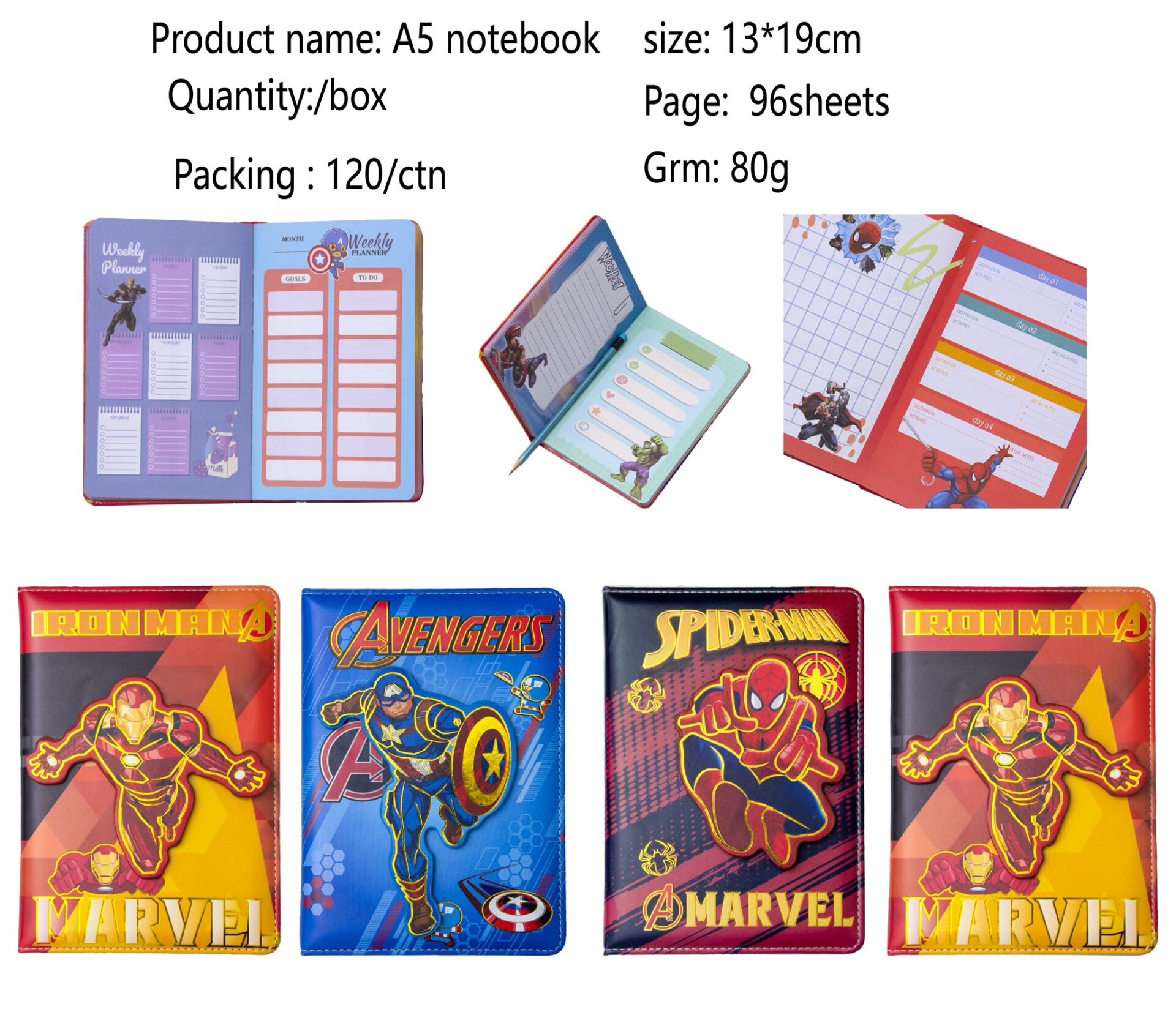 Karakterli Defter 6 Adet