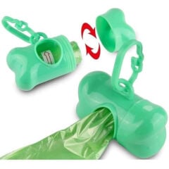 Evcil Hayvan Kaka Poşeti Taşıma Çantası- Plastik - Kancalı - Karışık Renk - 1 Adet