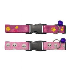 Desenli Zilli Kedi Tasması