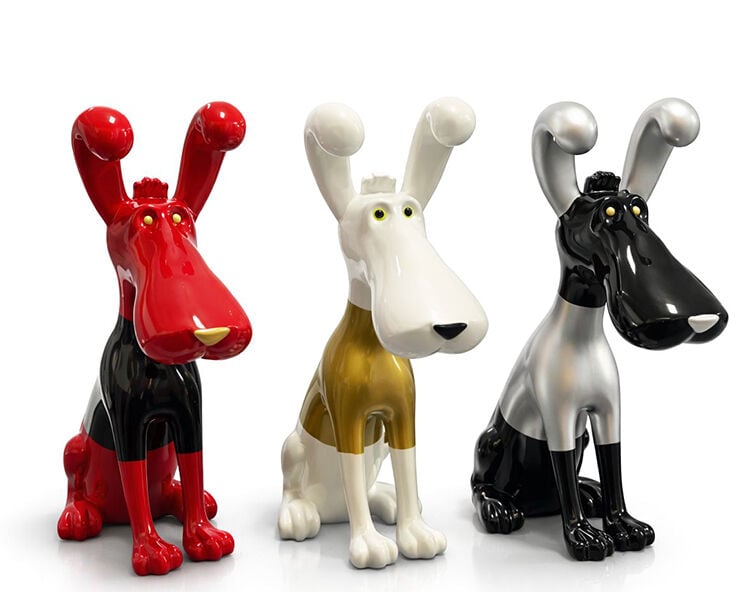 Polyester Sevimli Köpek Figürü Alk4557