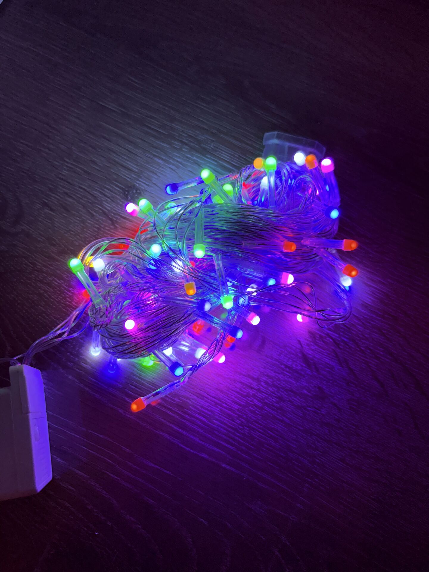 10 Metre 100 Led Damla Uçlu RGB Işık Şeffaf Kablo