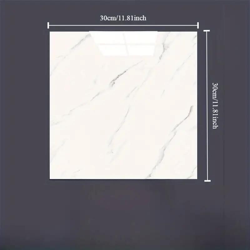 BEYAZ MERMER DESENLİ ALÜMİNYUM PLASTİK DUVAR STİCKER (30*30)