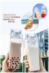 Süt Kutusu Tasarımlı İçecek Şişesi