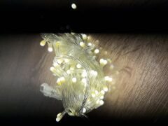 10 Metre 100 Led Damla Uçlu Gün Işığı Şeffaf Kablo