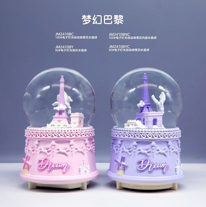 Işıklı Müzikli Orta Boy Kar Küresi Model 11