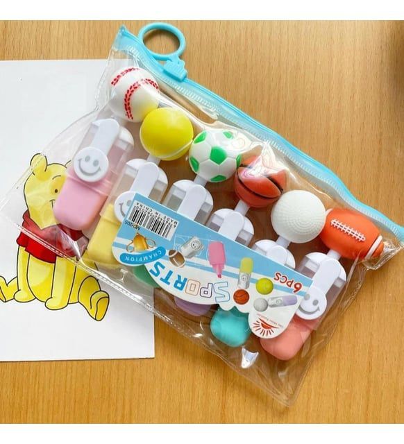 Spor Topları Şeklinde Keçeli Kalem Set 24 Set