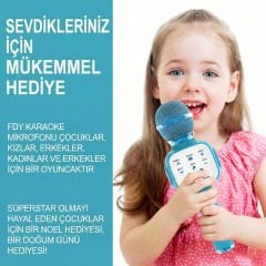 Eğlenceli Karaoke Mikrofonu - Çocuklar İçin