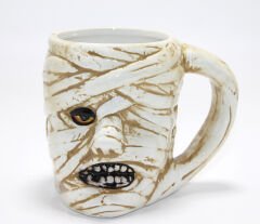 Mumya Figürlü 3D Kabartmalı Kupa Bardak