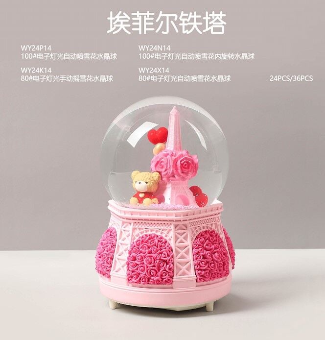 Işıklı Müzikli Orta Boy Kar Küresi