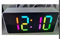 Renkli Dijtal Alarmlı Masa Saati Küçük Boy